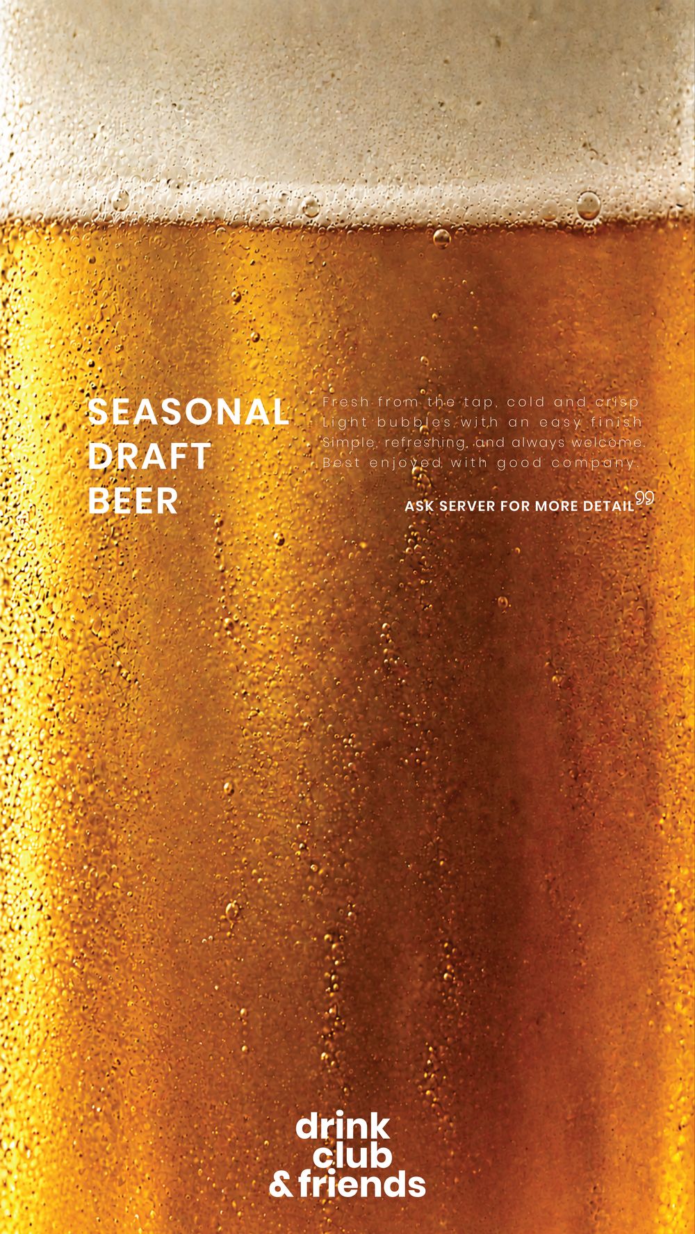 Seasonal Draft Beer